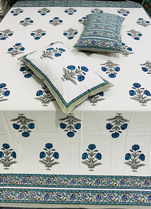 Natural Doube Bed Bedsheet-8